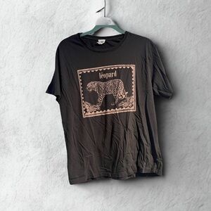Anthropologie Letluv Leopard Stamp Tee - Sz. M